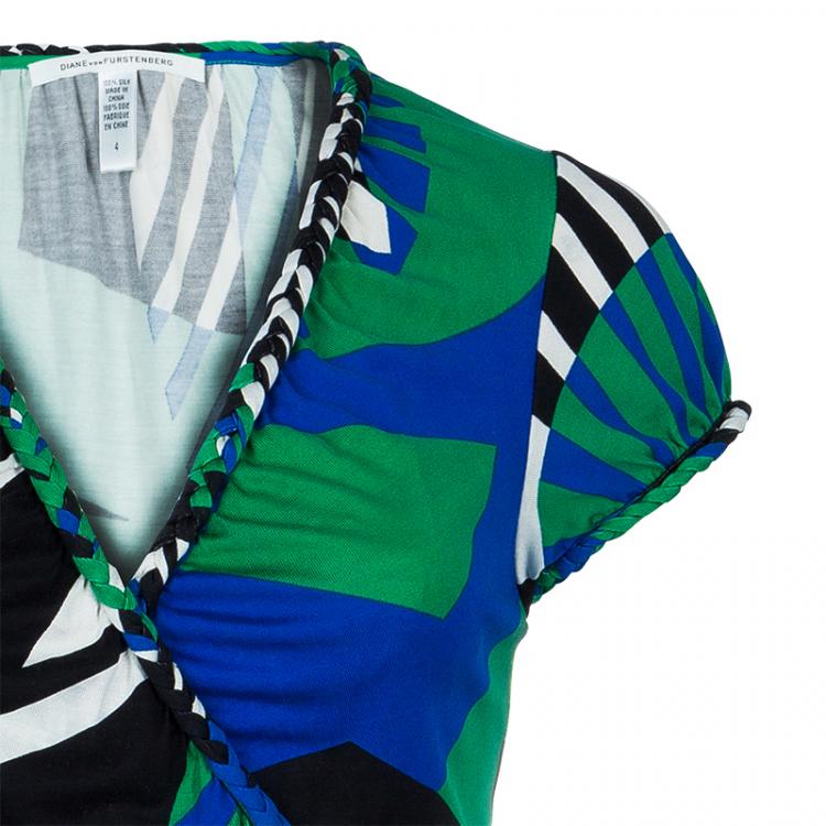 Pre Owned Diane von Furstenberg Multicolor Aurelia Dress S