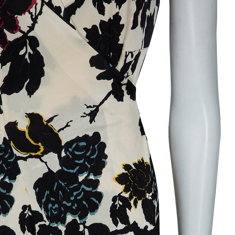 Pre Owned Diane von Furstenberg Multicolor Heerlen Wrap Around Dress M