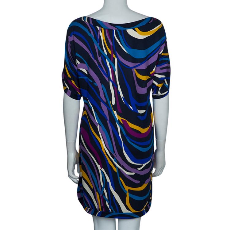 Pre Owned Diane von Furstenberg Multicolor Giselle Dress M