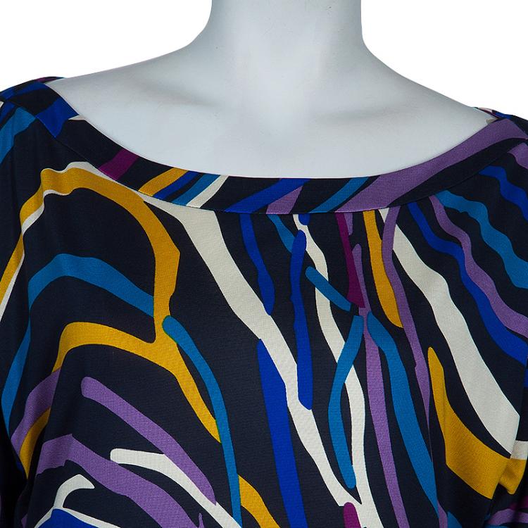 Pre Owned Diane von Furstenberg Multicolor Giselle Dress M