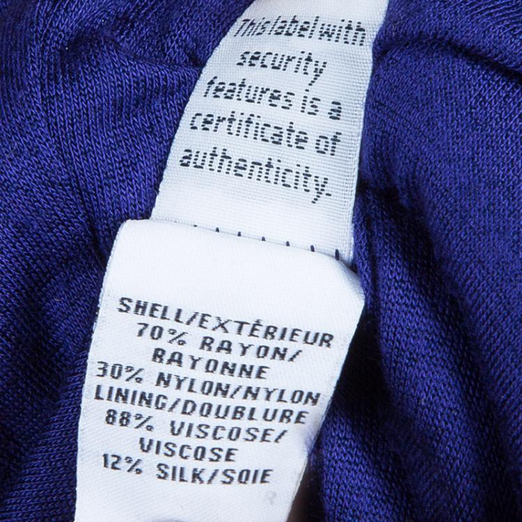 Pre Owned Diane von Furstenberg Blue Zarita  Lace Dress L