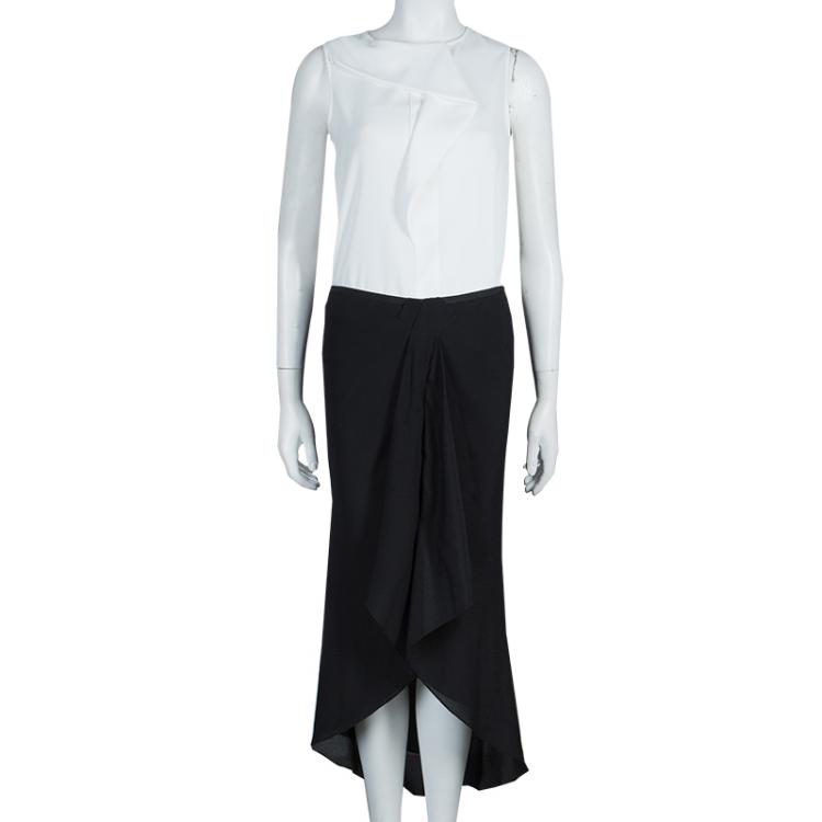 Pre Owned Diane von Furstenberg Black Maxi Skirt M