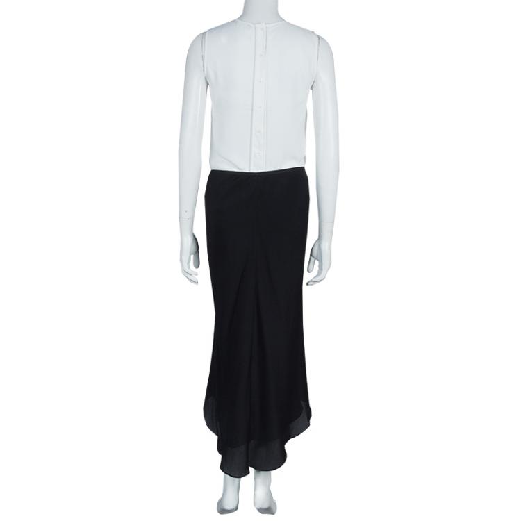 Pre Owned Diane von Furstenberg Black Maxi Skirt M