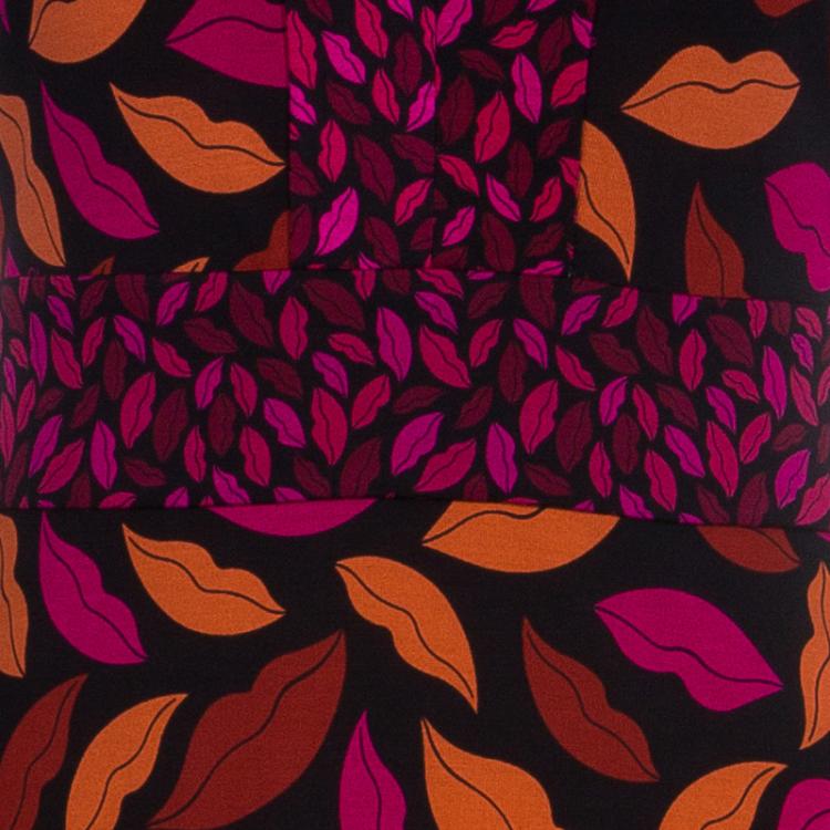Pre Owned Diane von Furstenberg Leyah Combo Silk Dress S
