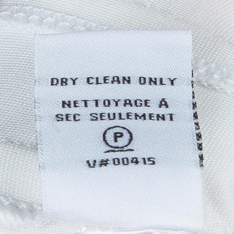 Pre Owned Diane Von Furstenberg White Short Sleeve Kader Dress L