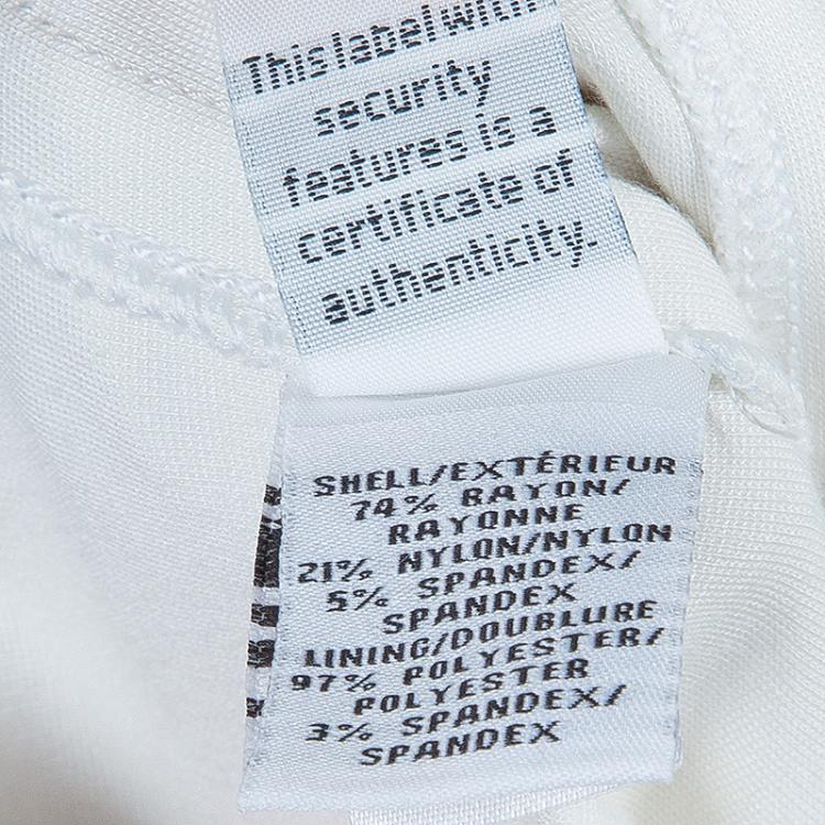 Pre Owned Diane Von Furstenberg White Short Sleeve Kader Dress L