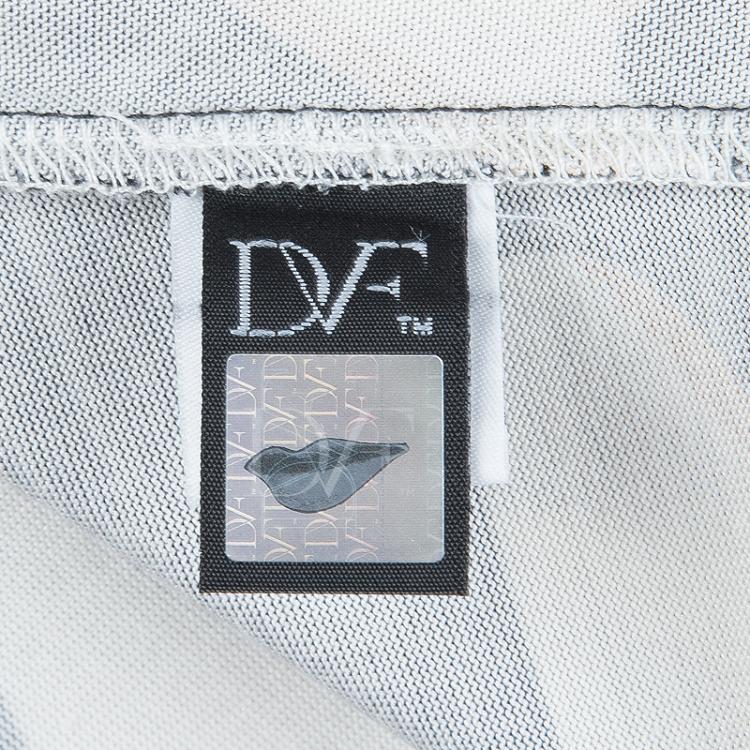 مملوكة مسبقًا Diane Von Furstenberg Printed Jersey Ruched Glasmary Dress M