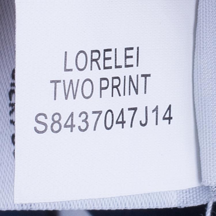 Pre Owned Diane Von Furstenberg Lorelei Orchid Print Silk Shirt L