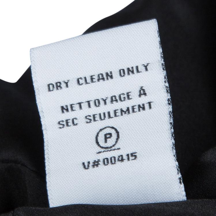 Pre Owned Diane Von Furstenberg Black Knit Zip Front Rover Jacket XL