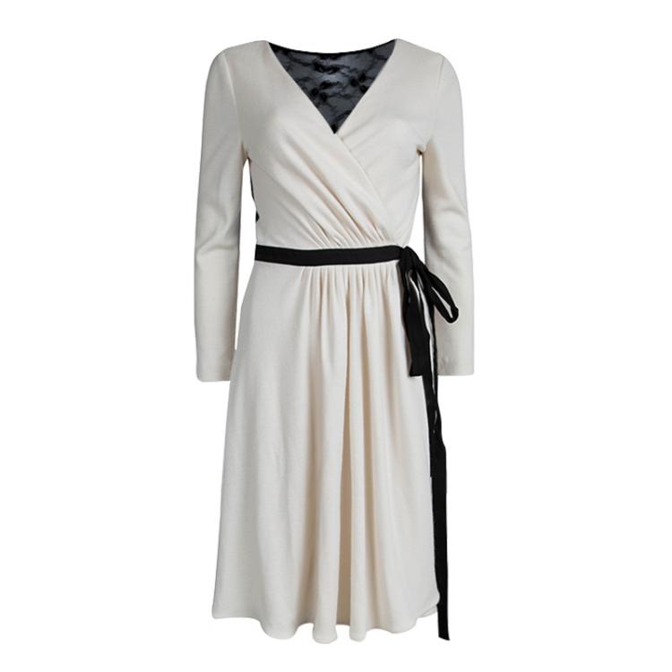 dvf lace wrap dress