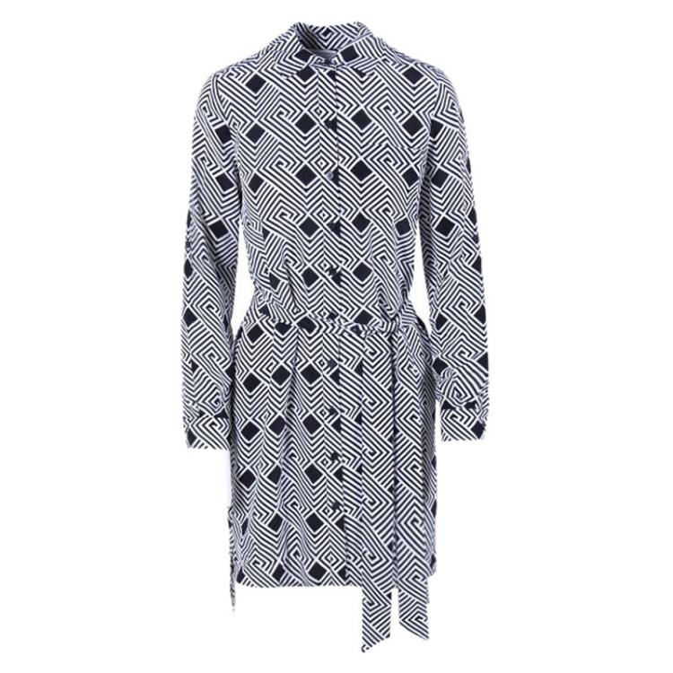 مملوكة مسبقًا Diane Von Furstenberg Prita Silk Shirt Dress XXS