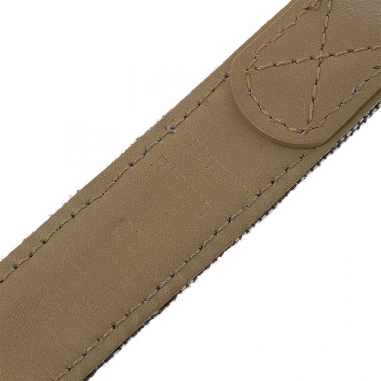 Pre Owned Dior Brown Diorissimo CD Buckle Belt 85 CM