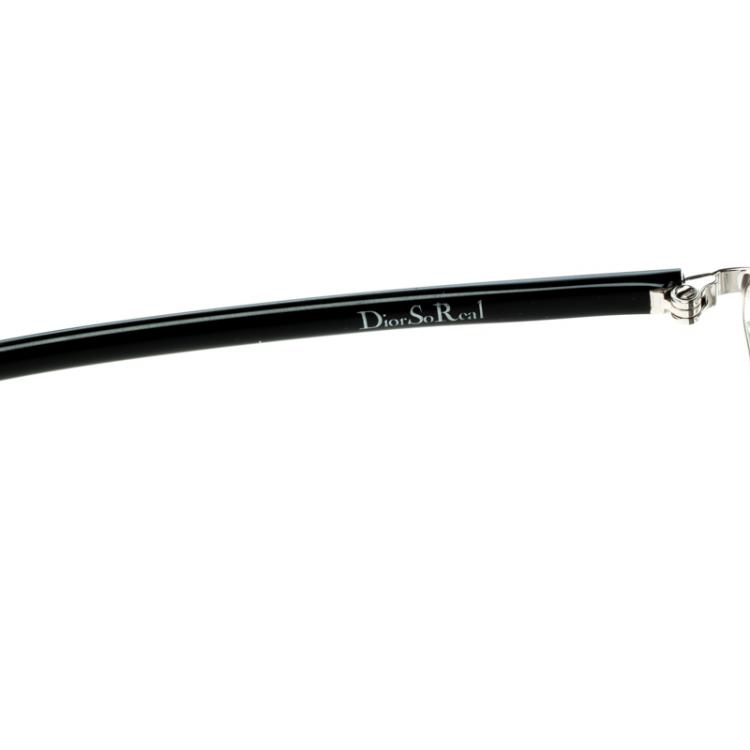 Pre Owned Dior Black APPDC So Real Metal Round Sunglasses