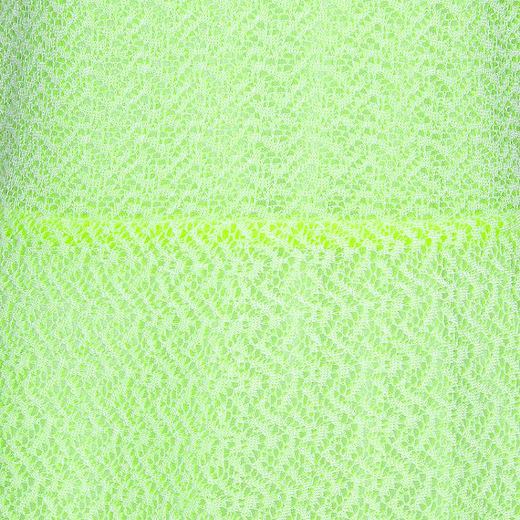 Pre Owned Dior Neon Green Flare Mid-length Dress M