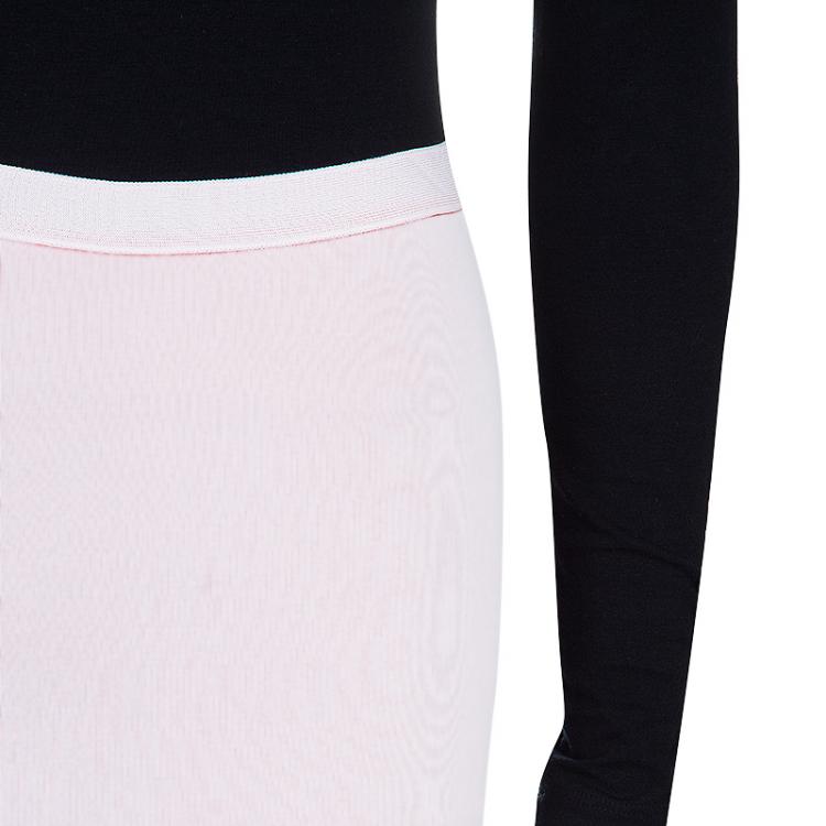 Pre Owned Dior Pink Red Colorblock Skirt M