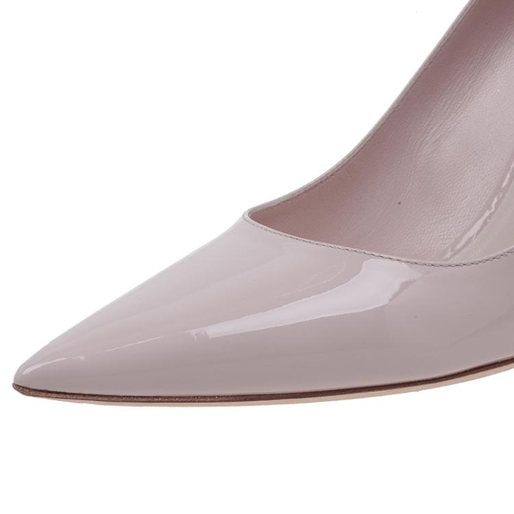 Pre Owned Dior Nude Patent Leather Pumps Size 40