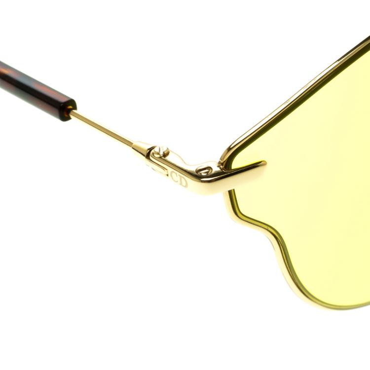 Pre Owned Dior Yellow 000HO So Real Pop Sunglasses 