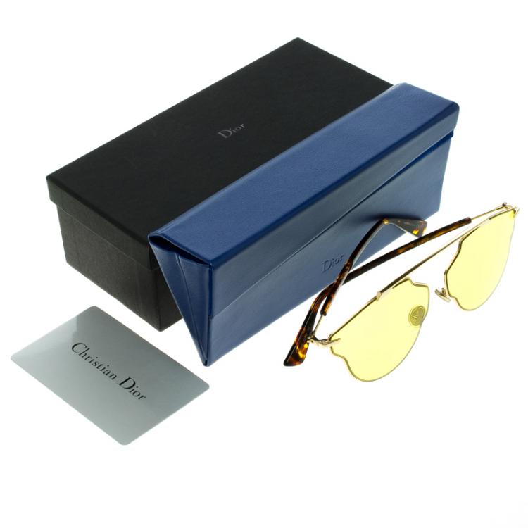 Pre Owned Dior Yellow 000HO So Real Pop Sunglasses 