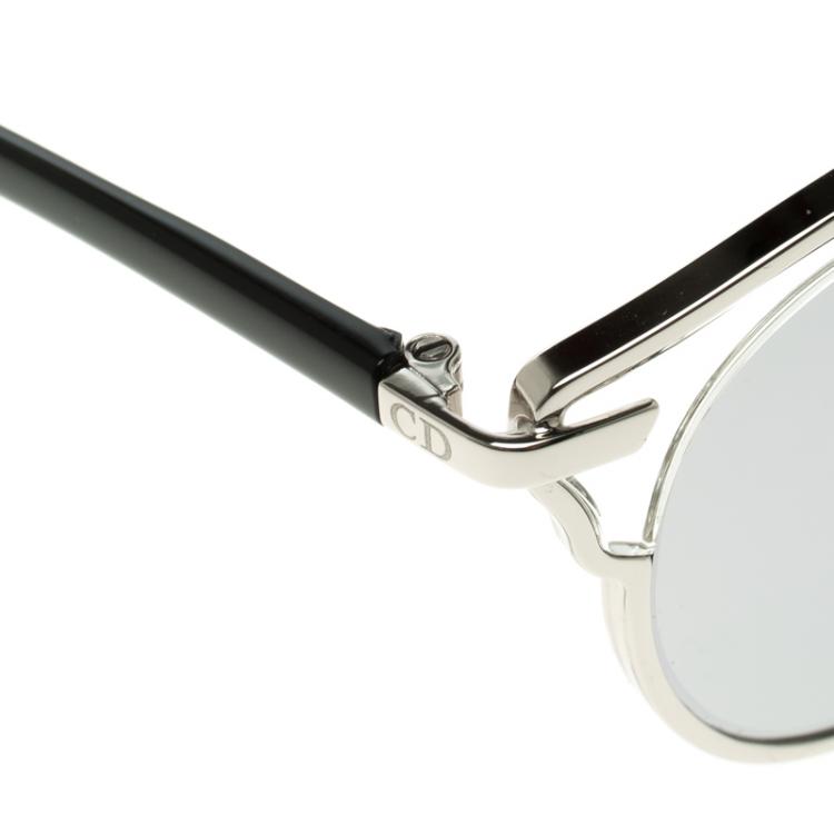 Pre Owned Dior Silver APPDC So Real Round Sunglasses
