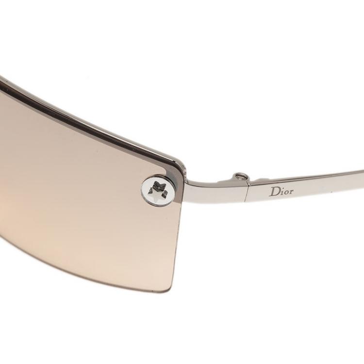 Pre Owned Dior Silver Adiorable 1 Rimless Sunglasses