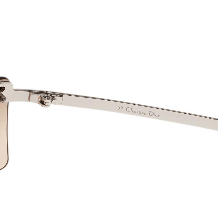 Pre Owned Dior Silver Adiorable 1 Rimless Sunglasses