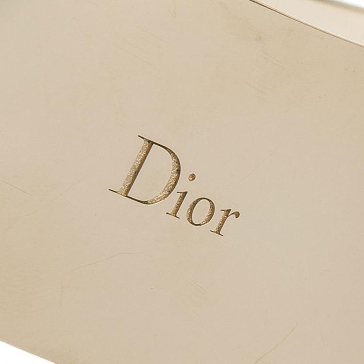 Pre Owned Dior Red Stone Gold Tone Collar Necklace