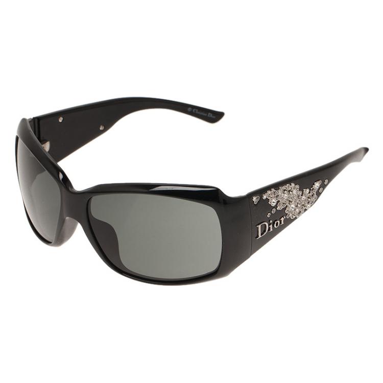Pre Owned Dior Black Strassy 1 Sunglasses