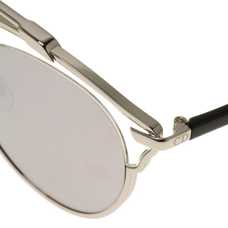 Pre Owned Dior Silver So Real Round Sunglasses