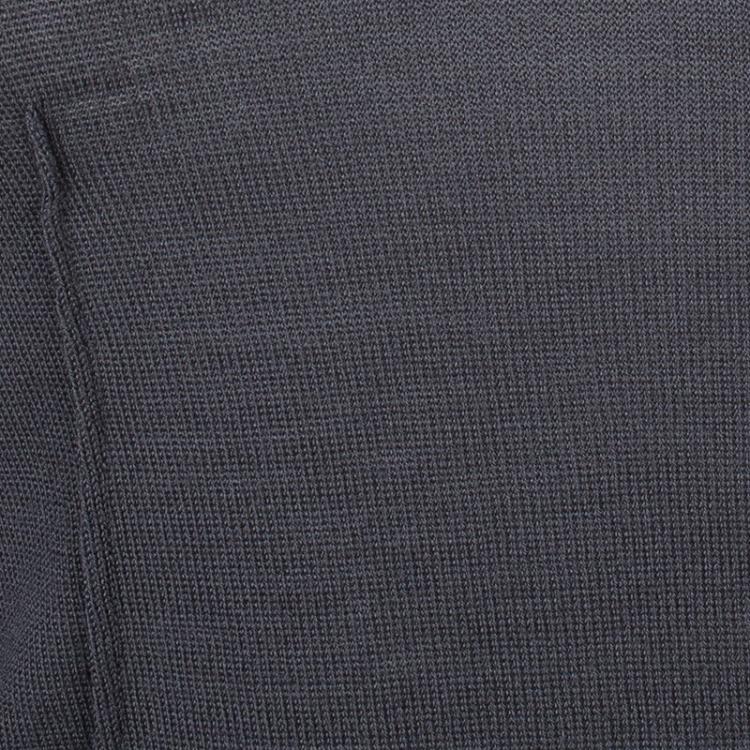 Pre Owned Dior Grey Taupe Wool Top S