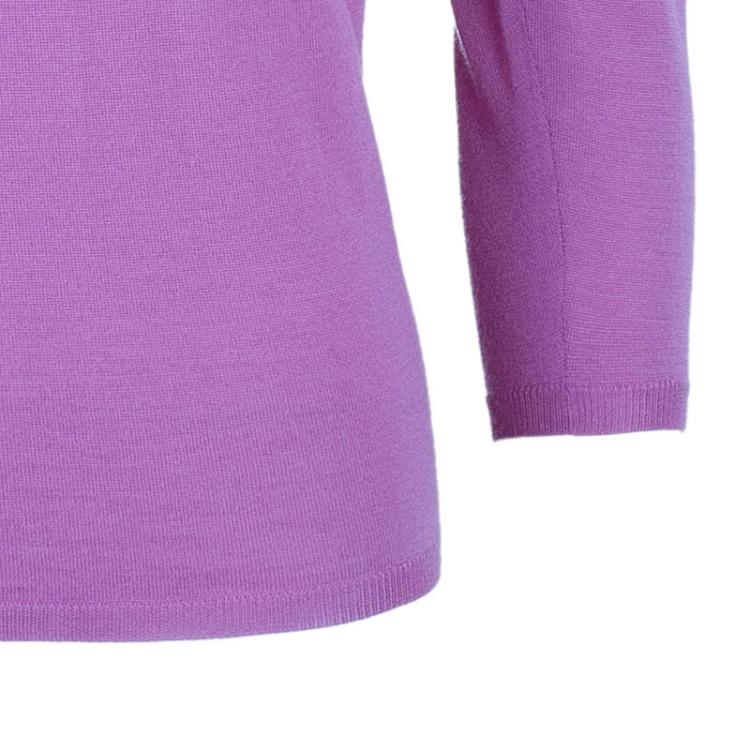 Pre Owned Dior Fuschia Embellished Sweater S