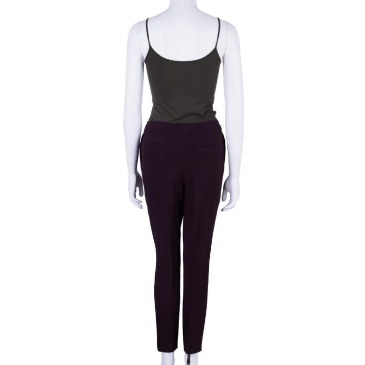 Pre Owned Dior Burgundy Formal Trousers M
