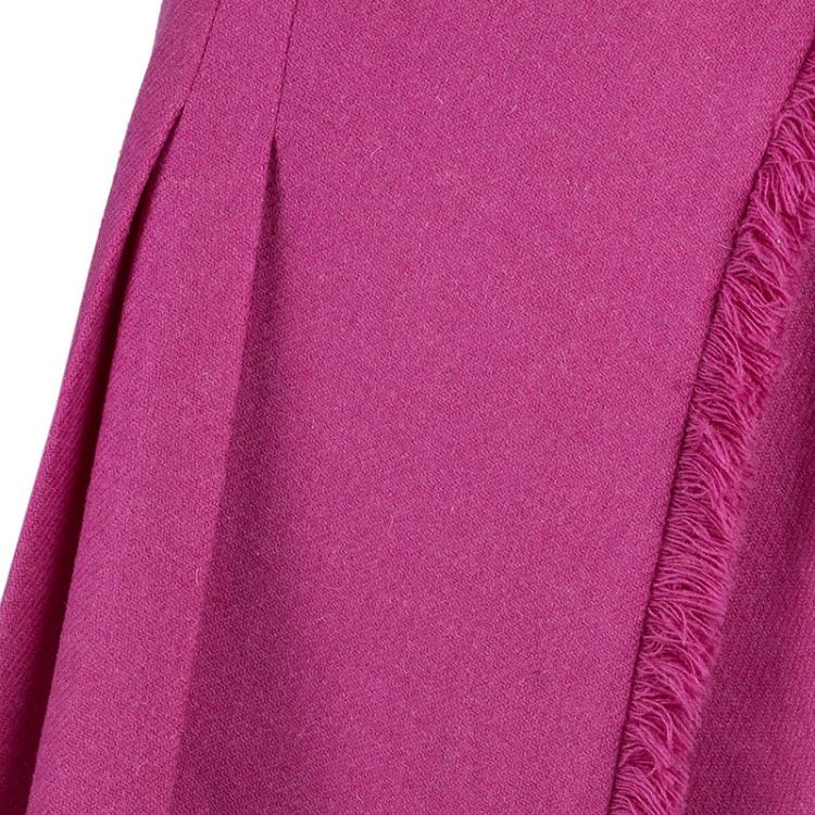 Pre Owned Dior Fuschia Pink Wool Skirt M