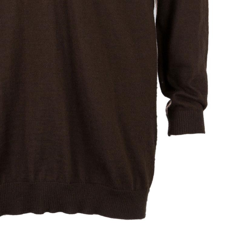 Pre Owned Dior Brown Long Sleeve Sweater M