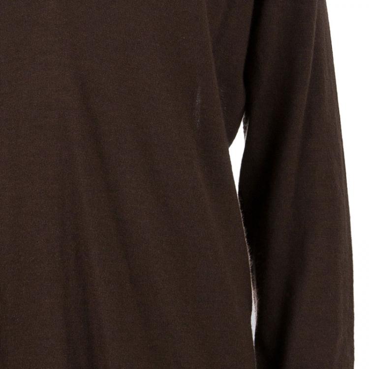 Pre Owned Dior Brown Long Sleeve Sweater M