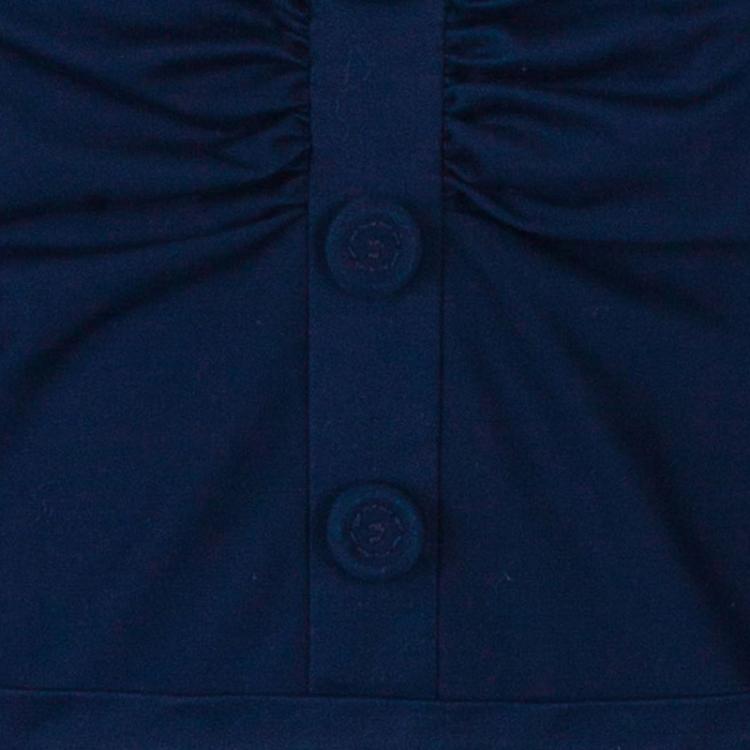 Pre Owned Dior Navy Blue Cotton Knee-length Dress M