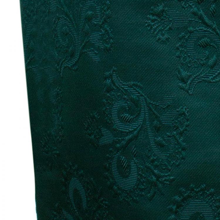 Pre Owned Dior Emerald Green Sheath Dress M