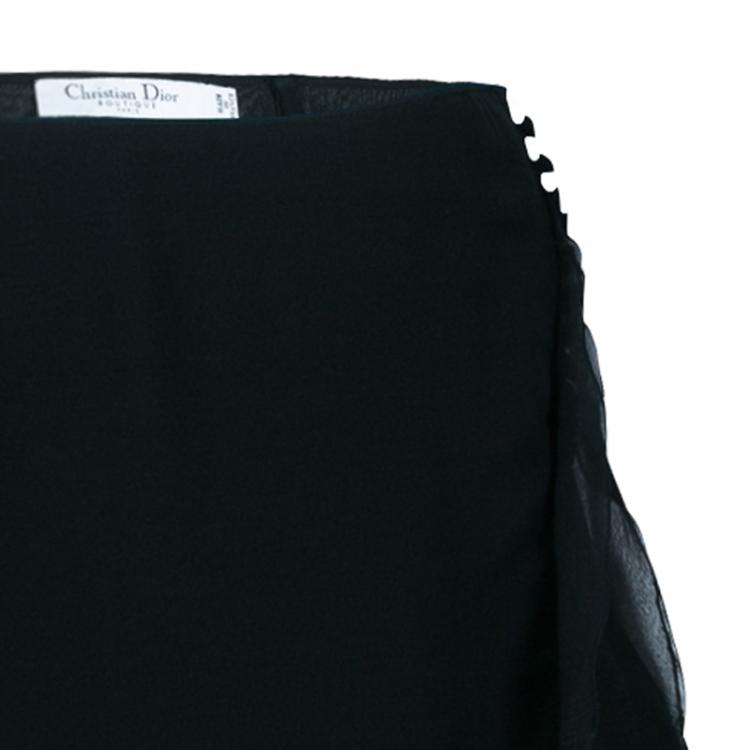 Pre Owned Dior Black Maxi Skirt M