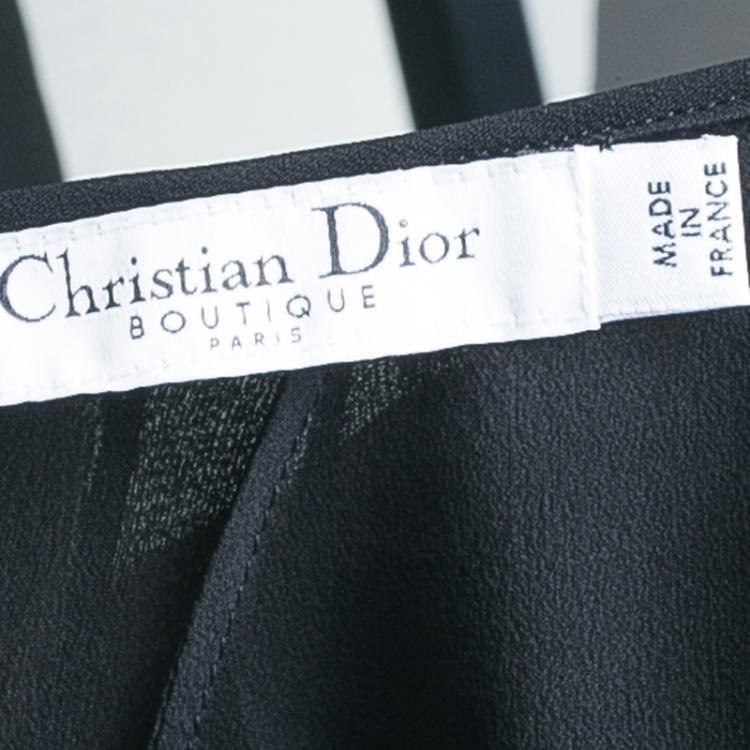 Pre Owned Dior Black Maxi Skirt M