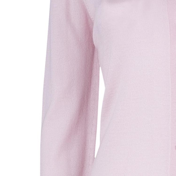 Pre Owned Dior Blush Pink Cashmere Cardigan M