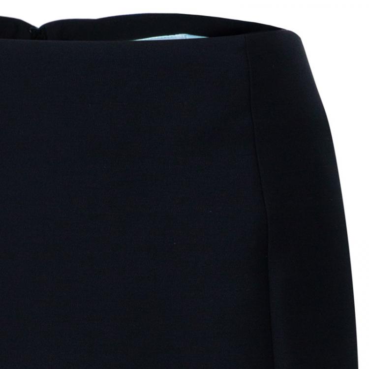 مملوكة مسبقًا Dior Black Pencil Back Detail Skirt S