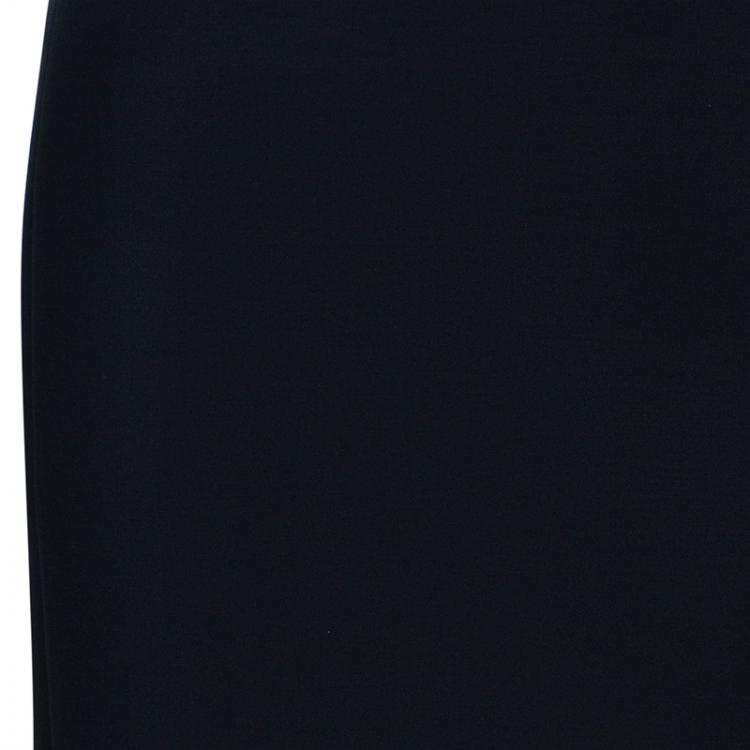 مملوكة مسبقًا Dior Black Pencil Back Detail Skirt S