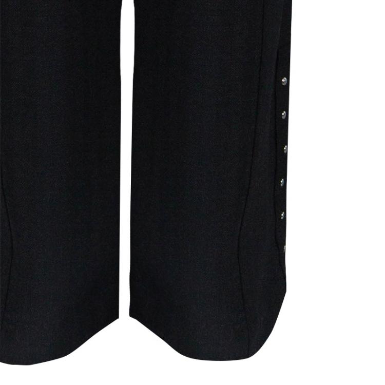 Pre Owned Dior Black Studded Trousers L