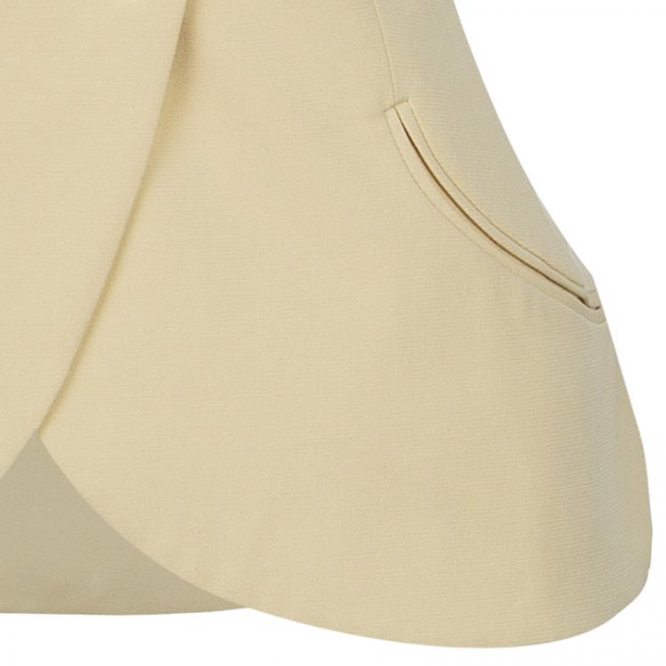 Pre Owned Dior Yellow Short Sleeve Jacket L