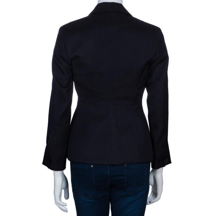 Pre Owned Dior Denim Tailored Blazer S