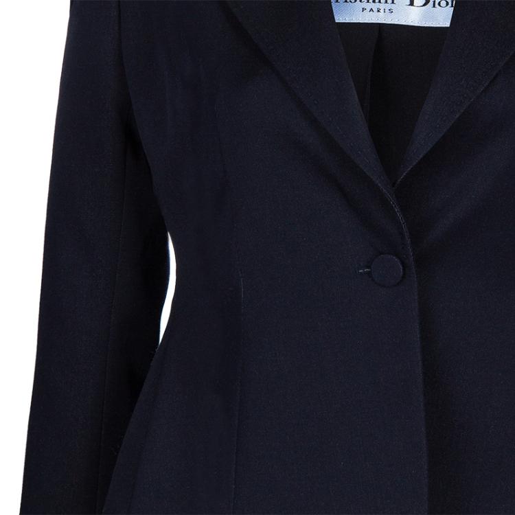 Pre Owned Dior Denim Tailored Blazer S