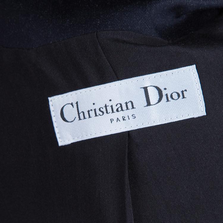 Pre Owned Dior Denim Tailored Blazer S