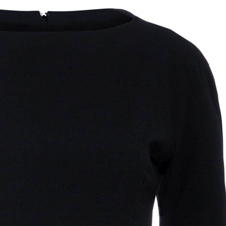Pre Owned Dior Black Fitted Dress M