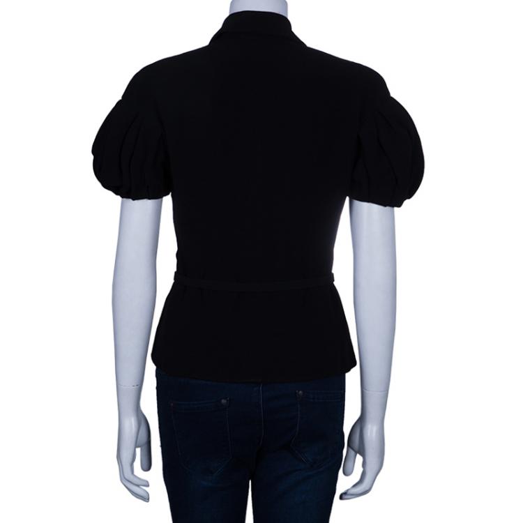 Pre Owned Dior Black Short Sleeve Jacket M