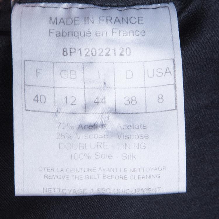 Pre Owned Dior Black Short Sleeve Jacket M