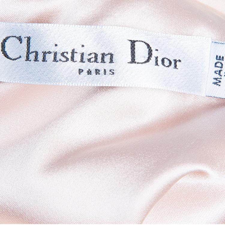 Pre Owned Dior Pink Sleeveless Dress M